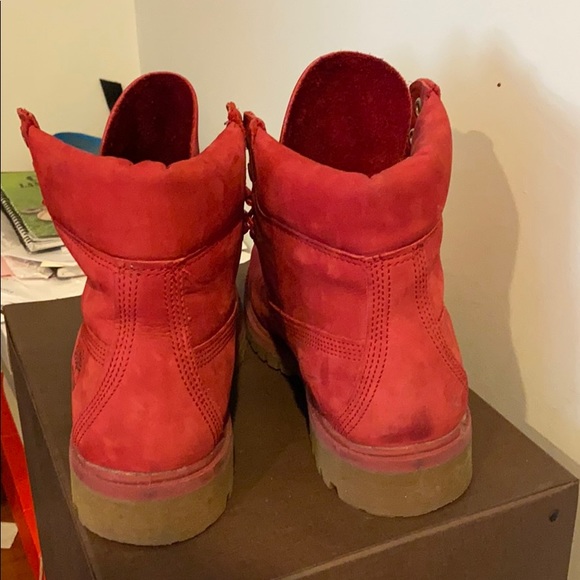 6’ inch classic timberland boots (Red) main image 4